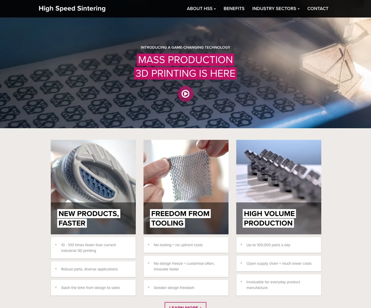 High Speed Sintering
