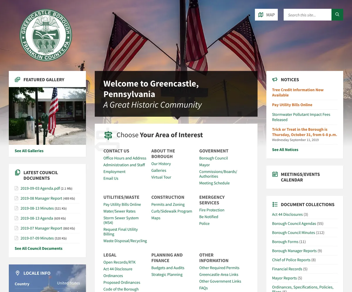 Borough of Greencastle, Pennsylvania, USA