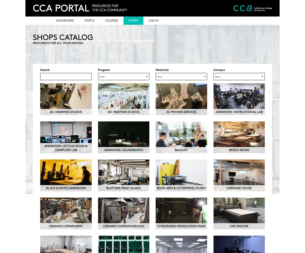 California College of Arts - Shops and Services