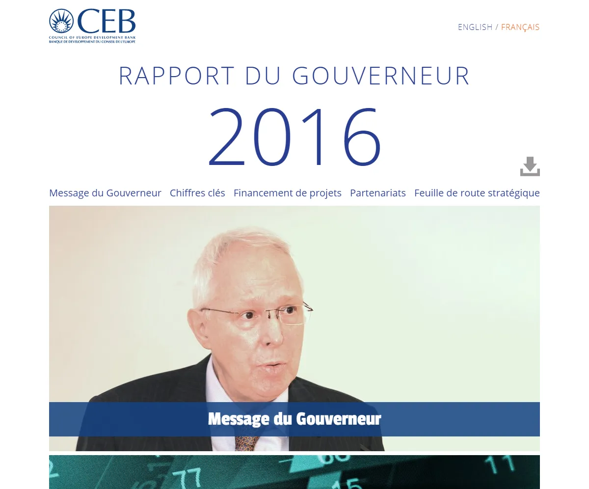 Council of Europe development Bank – 2016 report