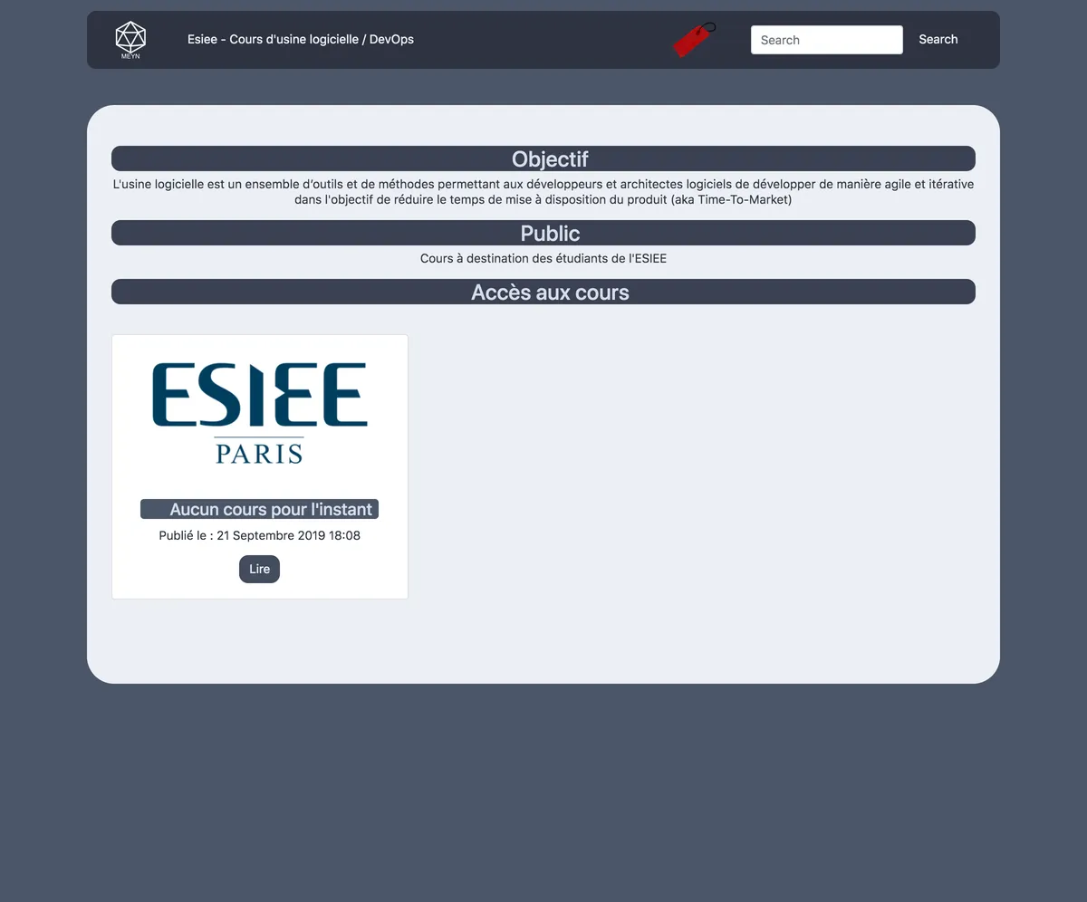 Cours usine logicielle