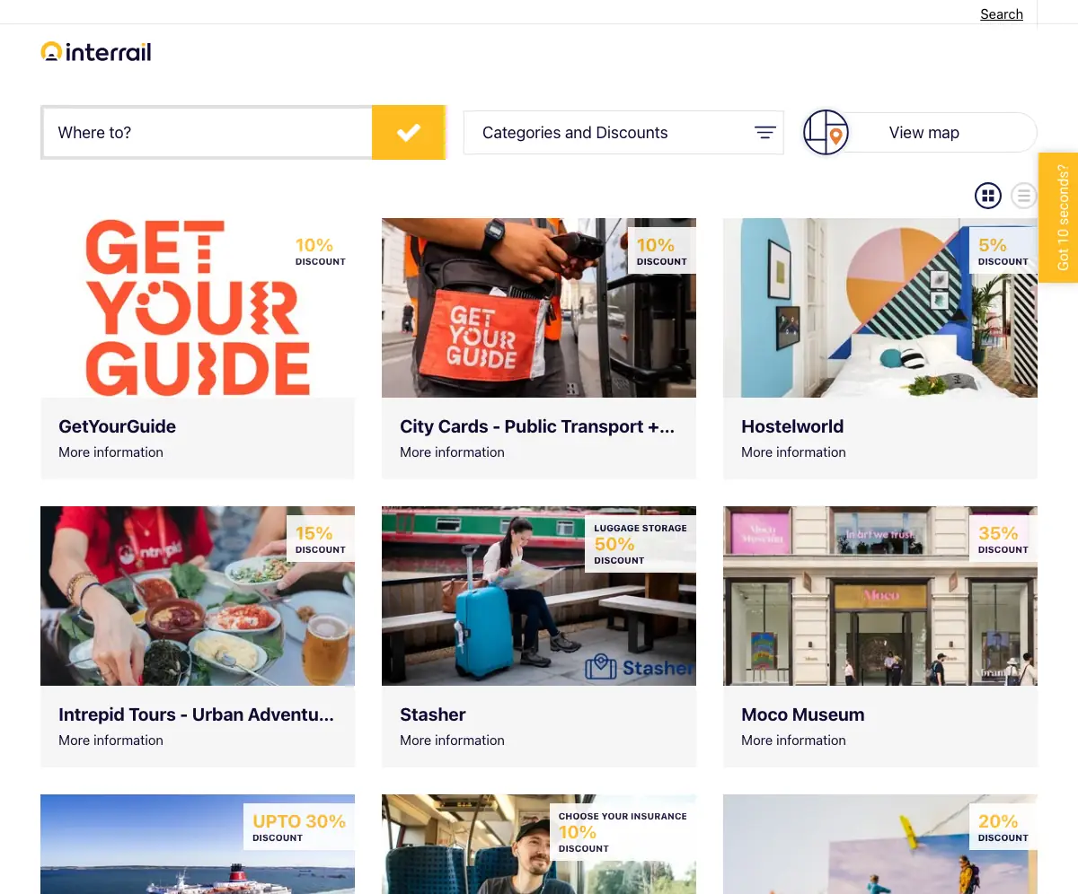 EUrail Benefits Portal