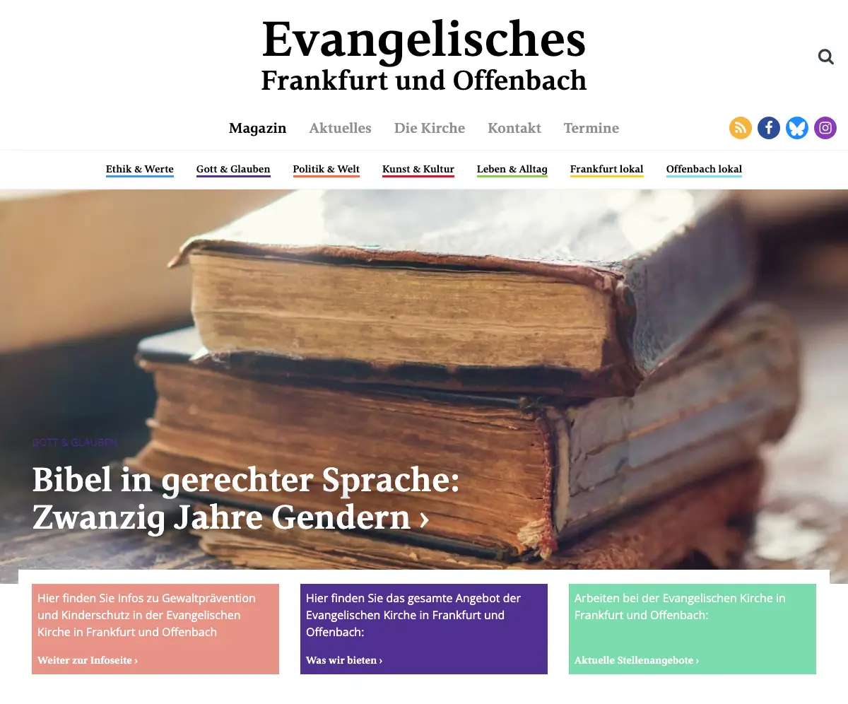 Evangelische Kirche Frankfurt und Offenbach Evangelische Kirche Frankfurt und Offenbach