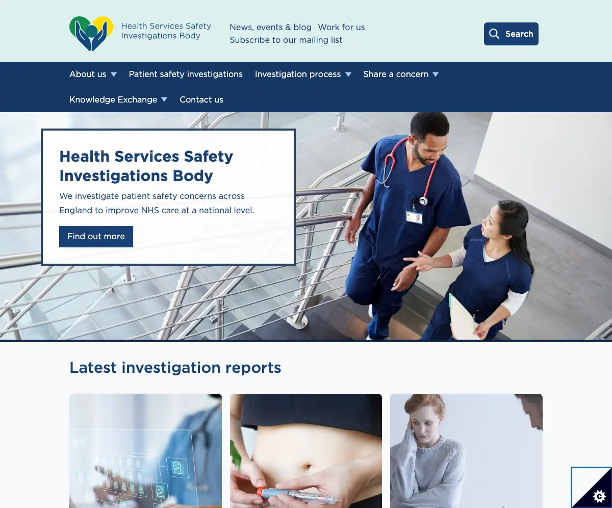 Healthcare Safety Investigation Branch