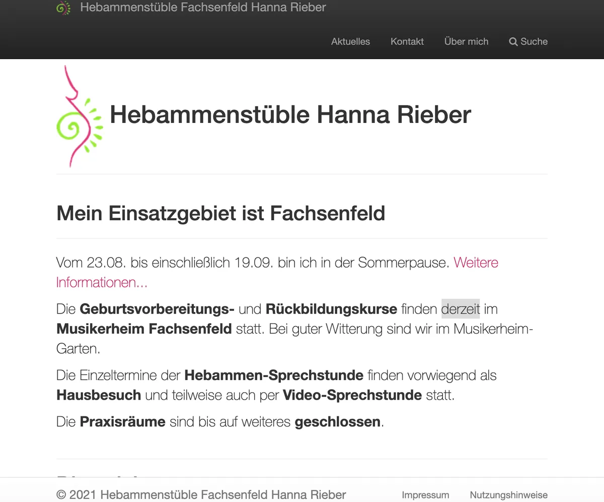 Hebammenst√ºble Fachsenfeld