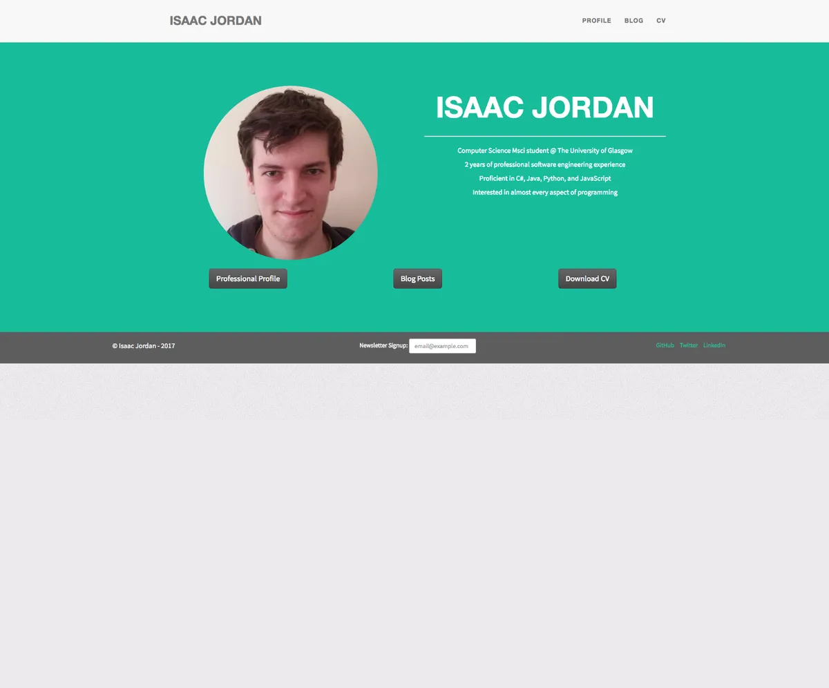 Isaac Jordan's Personal Website