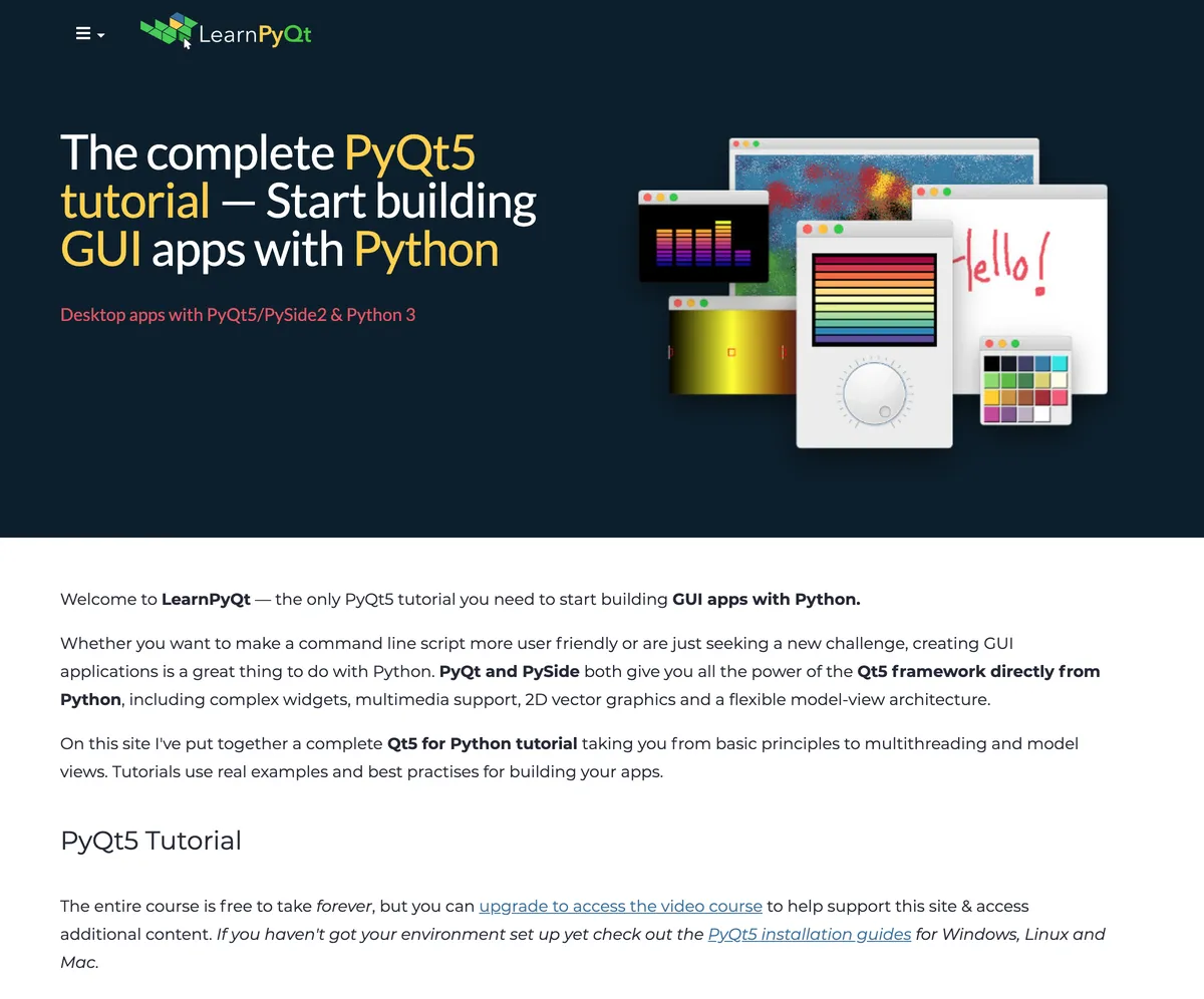 Learn PyQt Learn PyQt