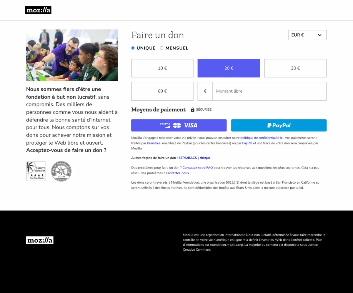Mozilla Donate