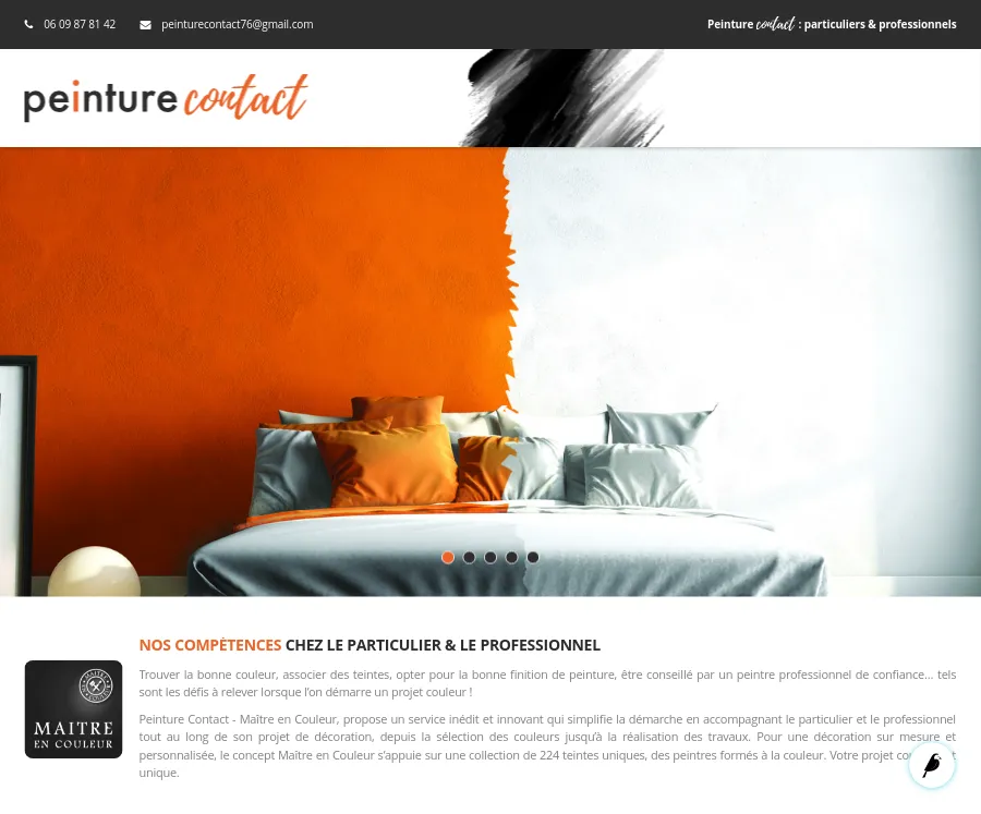 Peinture contact