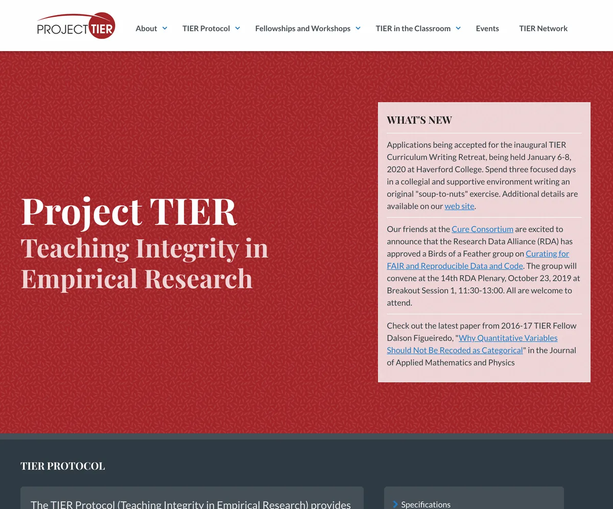 Project TIER