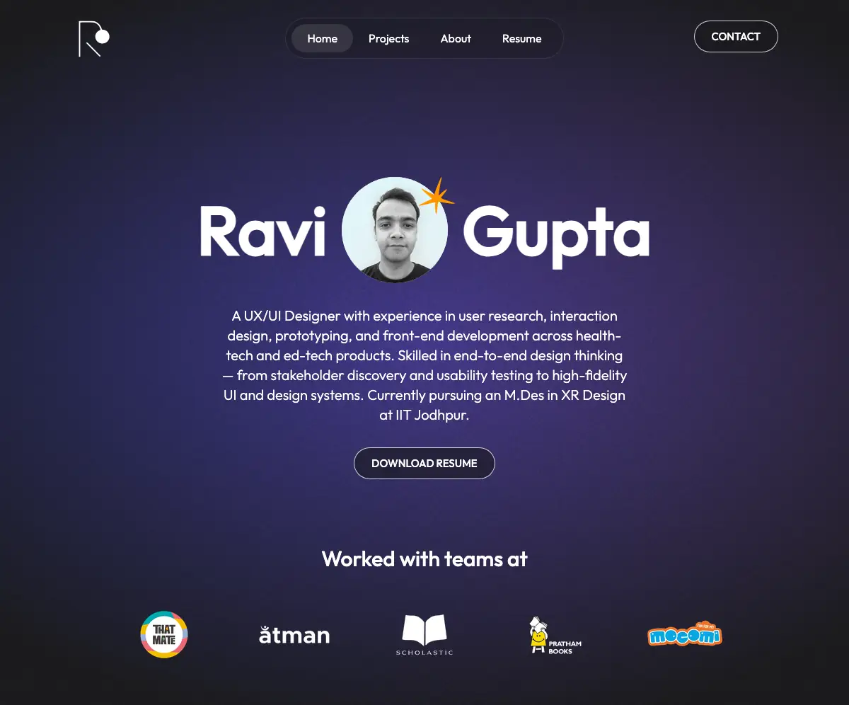 Ravi Gupta | Portfolio