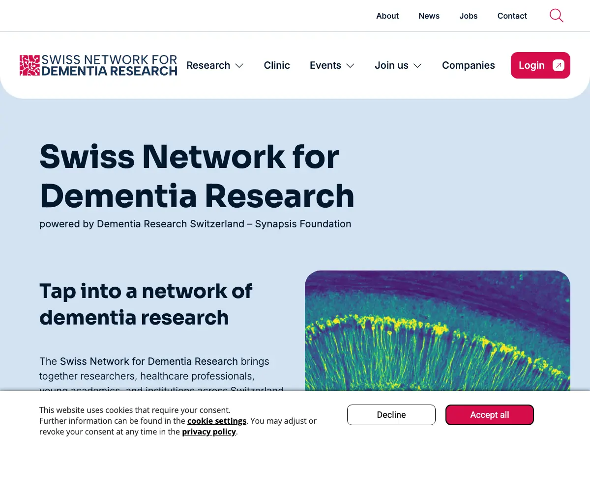Swiss Netzwork for Dementia Research Swiss Netzwork for Dementia Research