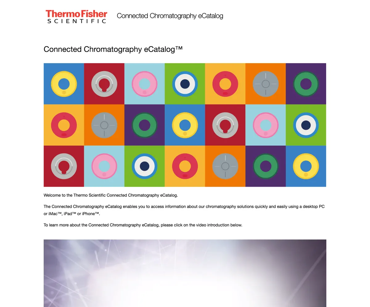 Thermo Scientific Connected Chromatography eCatalog
