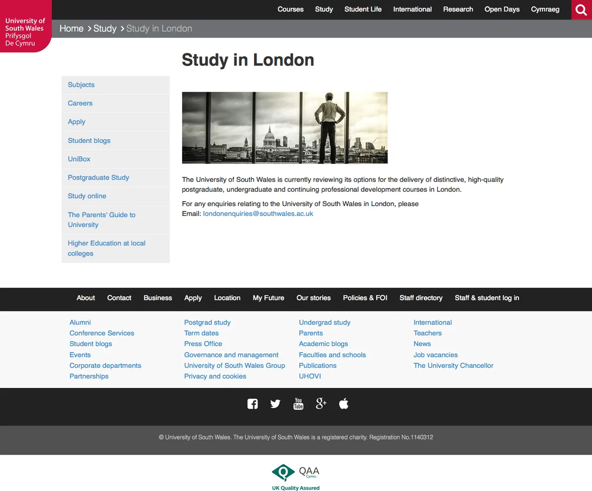 University of South Wales - London