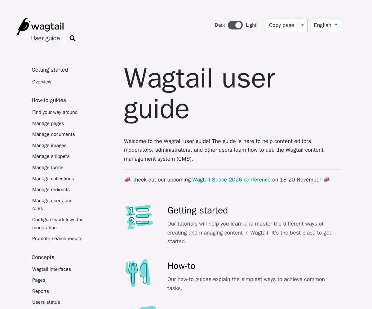 Wagtail user guide