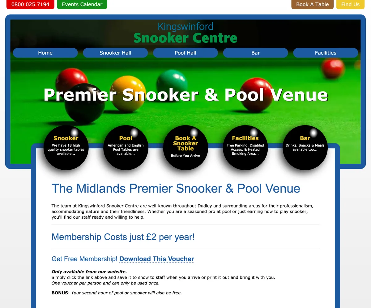 Kingswinford Snooker Centre