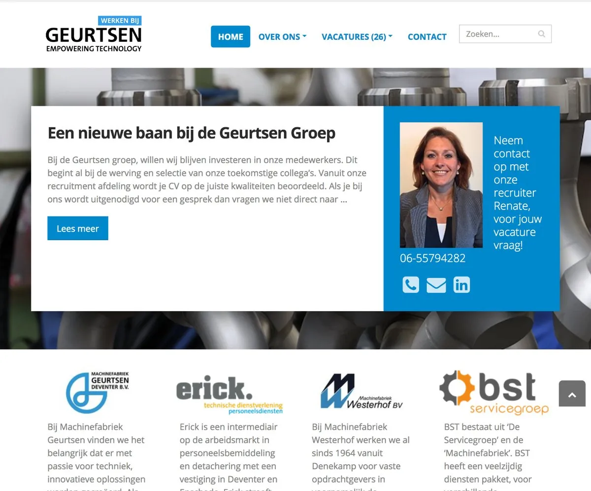 Werken bij Geurtsen