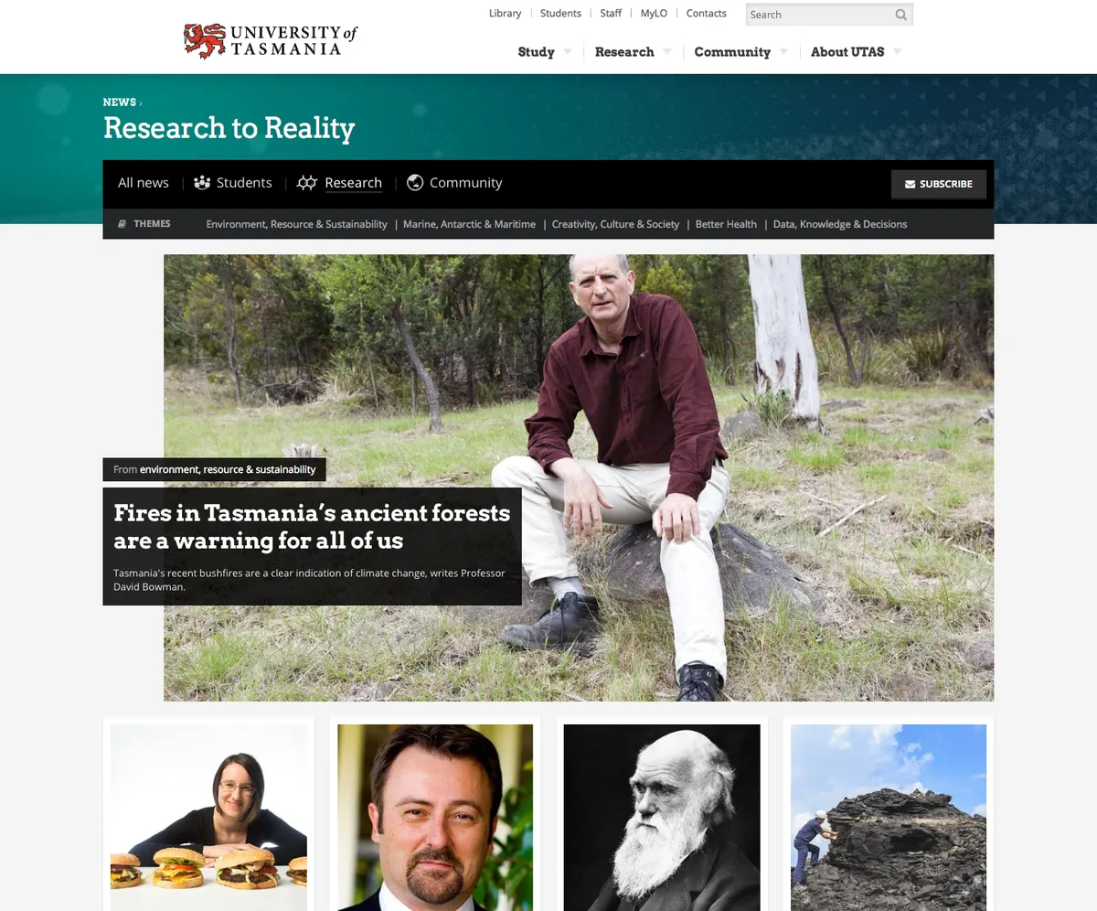 University of Tasmania - Research to Reality